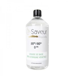 Base 20PG / 80VG 500ml / 1L – e-Saveur