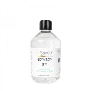 Base 20PG / 80VG 500ml / 1L - e-Saveur