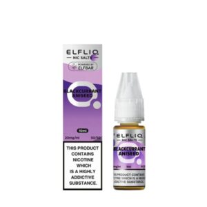 Blackcurrant Aniseed Nic Salt 10ml - Elfliq by Elfbar