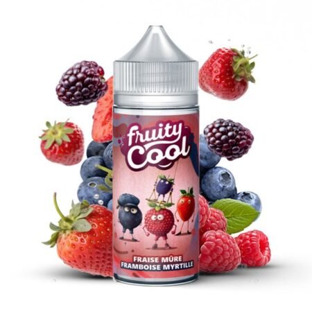 Fraises Mûres Framboises Myrtilles 0mg 100ml - Fruity Cool – Image 2