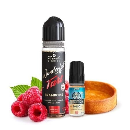 Framboise 0mg 50ml + 1 Booster Nicomax 20mg - Wonderful Tart by Le French Liquide – Image 2