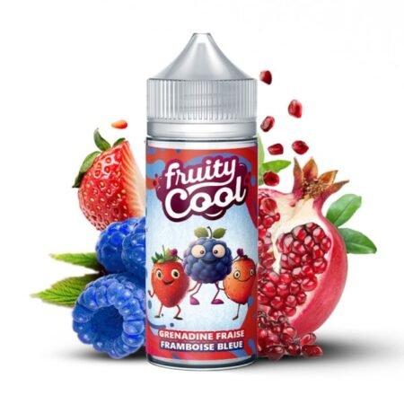 Grenadine Fraise Framboise Bleue 0mg 100ml - Fruity Cool – Image 2