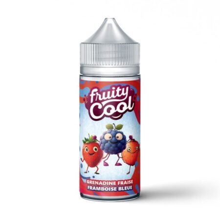Grenadine Fraise Framboise Bleue 0mg 100ml - Fruity Cool