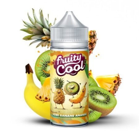 Kiwi Banane Ananas 0mg 100ml - Fruity Cool – Image 2