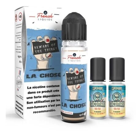 La Chose 50/50 0mg 40ml + 2 Boosters Nicomax 20mg - Le French Liquide – Image 2