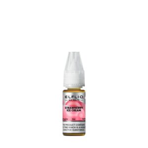 Strawberry Ice Cream (Strawberry Snow) Nic Salt 10ml - Elfliq by Elfbar