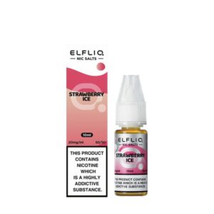 Strawberry Ice Nic Salt 10ml - Elfliq by Elfbar