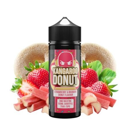 Strawberry & Rhubarb Donut 0mg 100ml - Kangaroo Donut by Cloud Thieves Co – Image 2