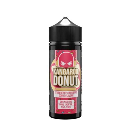 Strawberry & Rhubarb Donut 0mg 100ml - Kangaroo Donut by Cloud Thieves Co