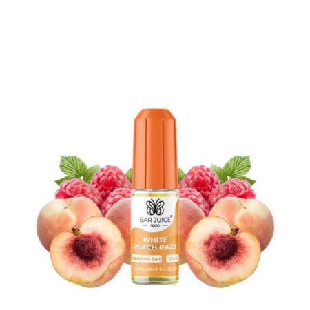 White Peach Razz Nic Salts 20mg 10ml - Bar Juice 5000